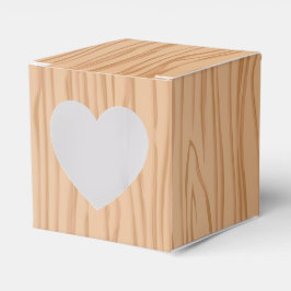 Charmigt Trähjärtas Firande Presentaskar