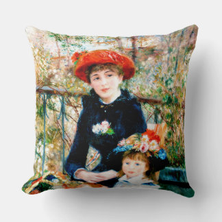 Charmimg Renoir's Two Sisters Berömd Painting Kudde