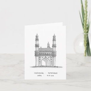 Charminar, Hyderabad, Indien Kort