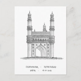 Charminar, Hyderabad, Indien Vykort