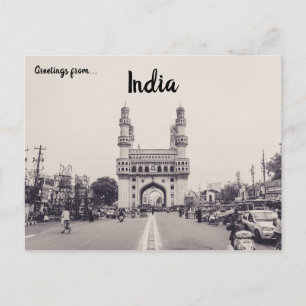 Charminar Monument Landmark Hyderabad India Design Vykort