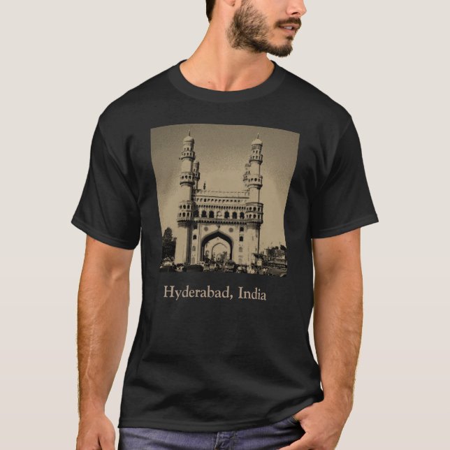 Charminar Mosque Tee Shirt (Framsida)