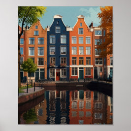 Charming Amsterdam City Poster