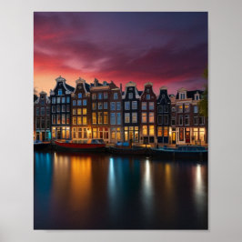 Charming Amsterdam City Poster