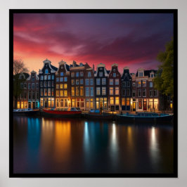 Charming Amsterdam City Poster