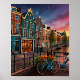 Charming Amsterdam City Poster