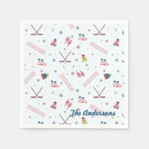 Charming anpassningsbar rosa blue vintersport