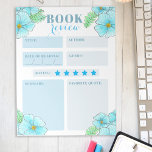 Charming Aqua Blue Watercolor Blommigt Bok Review Anteckningsblock<br><div class="desc">Släpp loss dina litterära insikter med det här krävande anteckningsblocket för granskning av anpassade bok. Det här anteckningsblocket är en kombination av funktionalitet och estetik och är framtagen av en charmerande blommigt. Utskriften innehåller en mängd blommor i ljusblå skuggor och lush grönt löv, vilket gör att läsreflektionerna får en naturlig...</div>