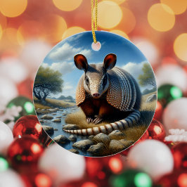 Charming Armadillo Keepsake Julgransprydnad Keramik