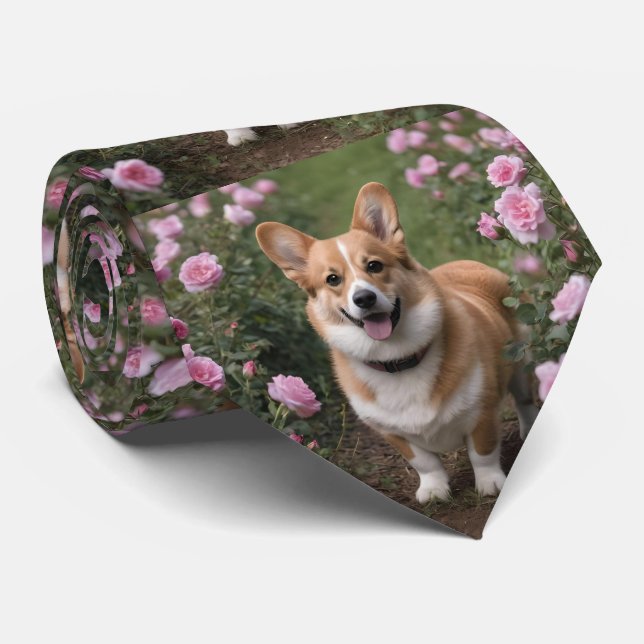 "Charming Assion: A Corgi i Rosa ros Garden Slips (Rullad)