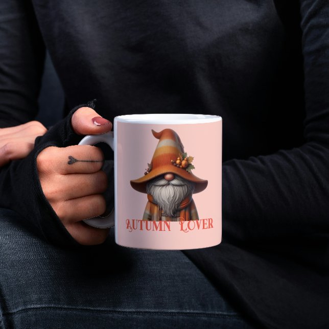 Charming Autumn Gnome Älskare - Mysigt Fall Vibes Kaffemugg (Skapare uppladdad)