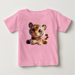 Charming Baby Tiger Art T Shirt