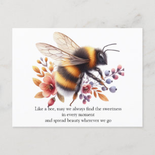 Charming Bee Vykort