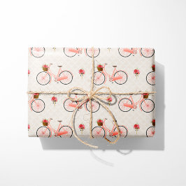 Charming Bicycles & Flowers Presentpapper