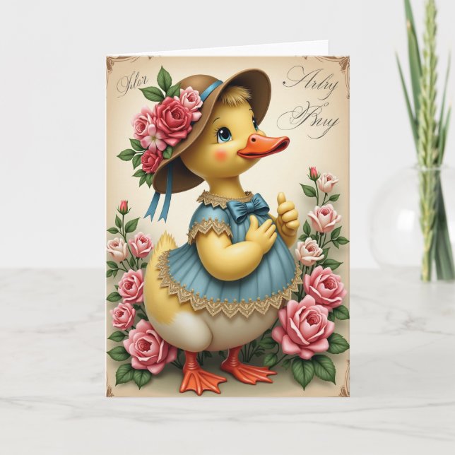 Charming Bird Friend Hello Card Kort (Framsida)