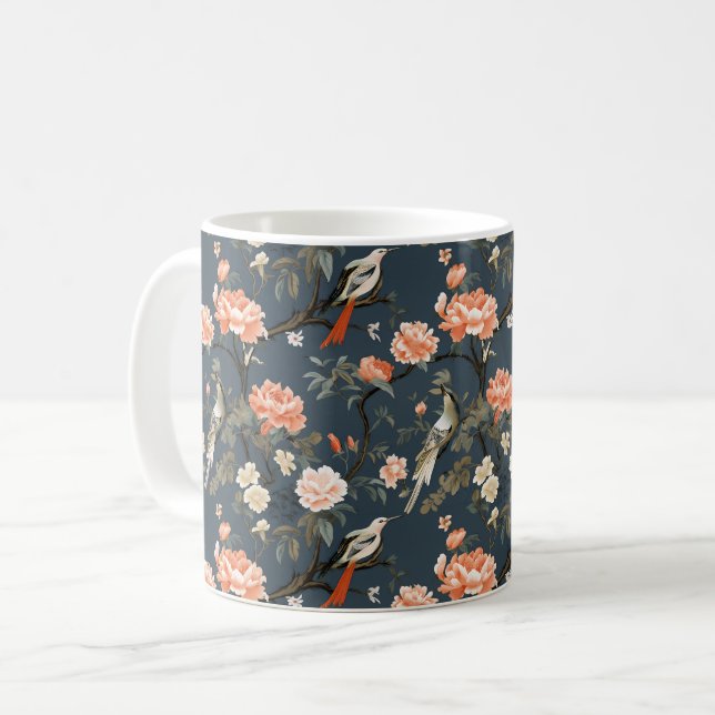 Charming Birds and Blommar Mugg (Framsida vänster)