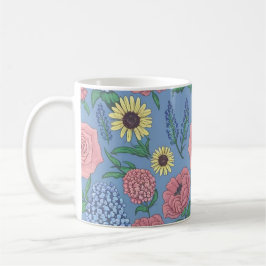 Charming Blommigt Mugg,Perfekt Gifts for Flower Kaffemugg