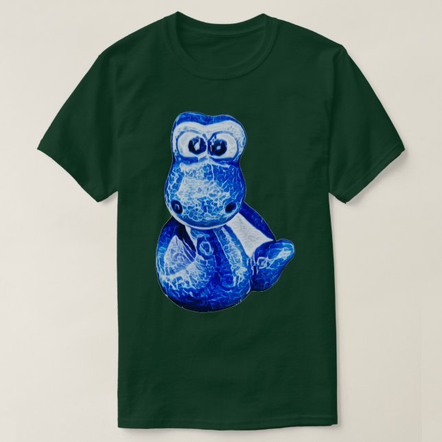 Charming Blue Little snake 3 T Shirt (Design framsida)