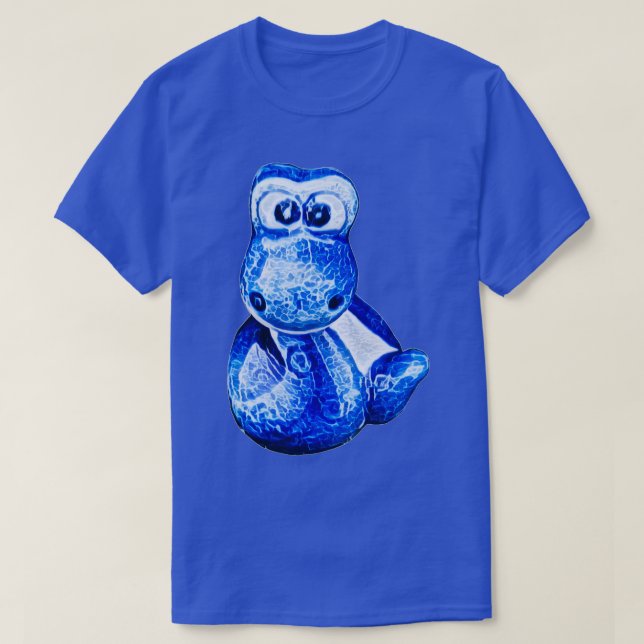 Charming Blue Little snake 6 T Shirt (Design framsida)