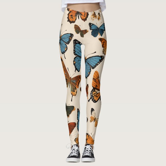 Charming Butterfly Print Leggings for Girls" (Framsida)