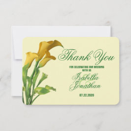 Charming Calla Lily Bröllop - tackkort