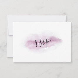 Charming Calligraphy Rosa Watercolor Bröllop OSA Kort
