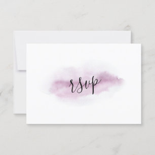 Charming Calligraphy Rosa Watercolor Bröllop OSA Kort