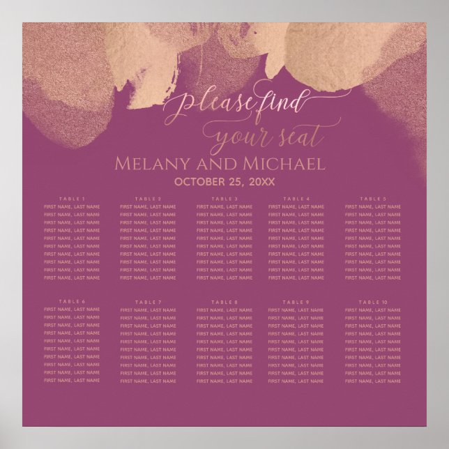 Charming Cassis ro guld vattenfärgskrofégrafi Poster (Framsidan)