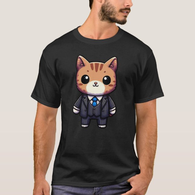 Charming Cat Chef T Shirt (Framsida)