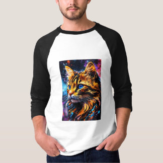 "Charming Cat Logotyp T-Shirt - Perfekt för Cat Lo