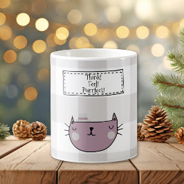 Charming Cat Lover's Purrfect Buffalo plaid Kaffemugg