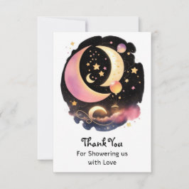Charming Celestial Flicka Baby Shower Tack Kort