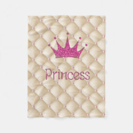 Charming Chic Pearls ,Tiara, Princess,Glittery Fleecefilt
