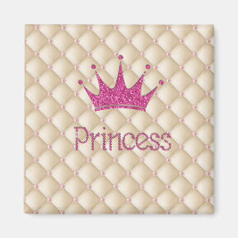 Charming Chic Pearls ,Tiara, Princess,Glittery Magnet