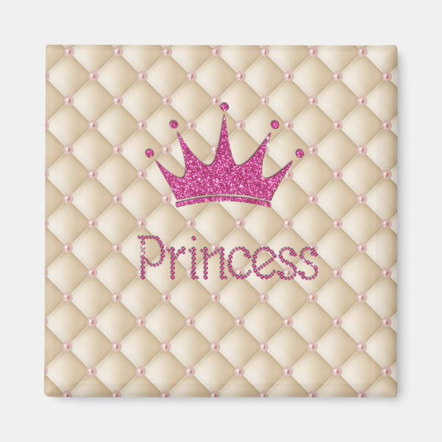 Charming Chic Pearls ,Tiara, Princess,Glittery Magnet (Framsidan)