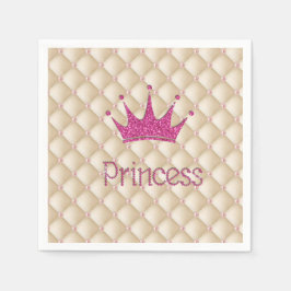 Charming Chic Pearls ,Tiara, Princess,Glittery Pappersservett