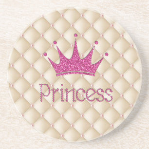 Charming Chic Pearls ,Tiara, Princess,Glittery Underlägg