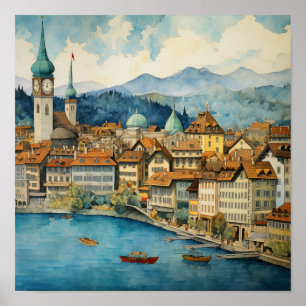 Charming City of Luzern #2 Poster