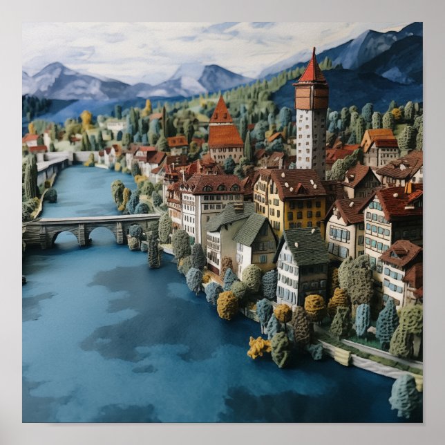 Charming City of Luzern #4 Poster (Framsidan)