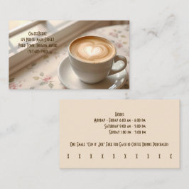 Charming Coffee & Latte Art Coffee Shop & Slå Visitkort
