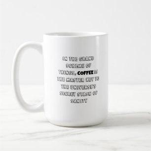 Charming Coffee Philosophy Humor Kaffemugg