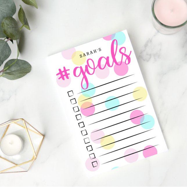 Charming Confetti to Do List | Anpassat namn Post-it Block (Skapare uppladdad)