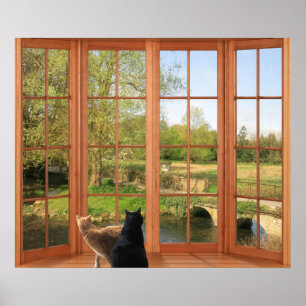 Charming Cotswets Countryside med vänner Poster