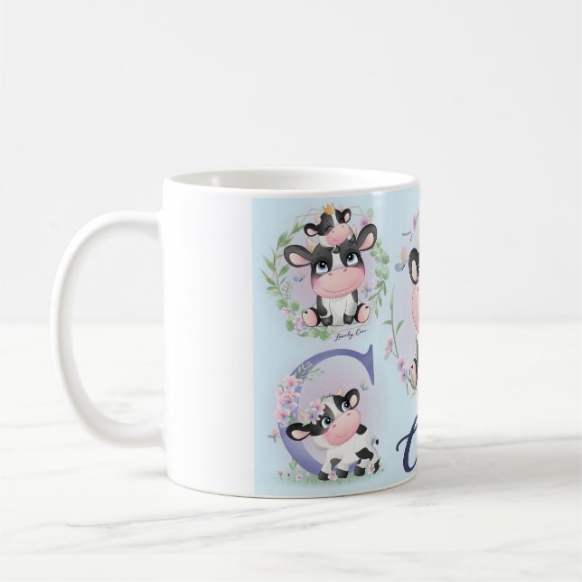 Charming Cow Mugg - Perfekt för Djur älskare (Vänster)