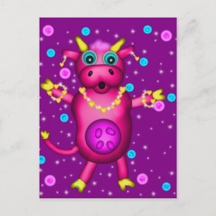 Charming Cow Vykort