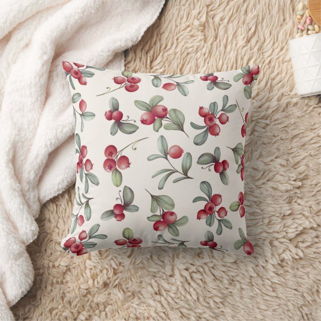 Charming Cranberry Dekorativ kudde (Filt)