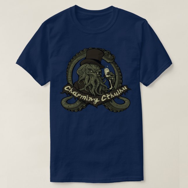 Charming Cthulhu T Shirt (Design framsida)
