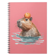 Charming Cute Capybara med Orange