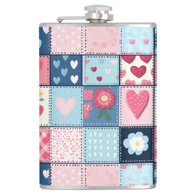Charming Cute Patchwork Design Fickplunta (Framsidan)