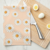 Charming Daisy Blommigt Kitchen Towel